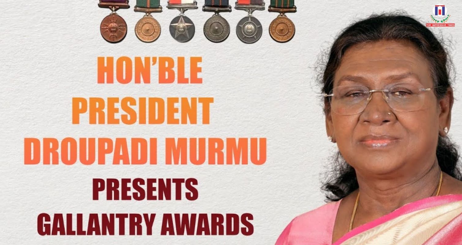 Droupadi Murmu conferred gallantry awards during the first phase of the Defence Investiture Ceremony 2026 held at Rashtrapati Bhavan